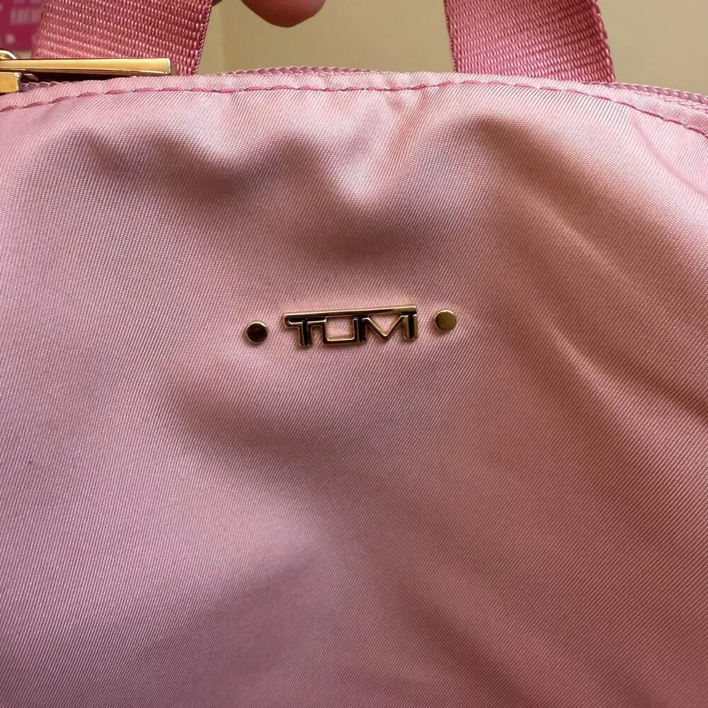TUMI Voyageur Just in Case Travel Backpack Nylon Ombré Pink Lightweight